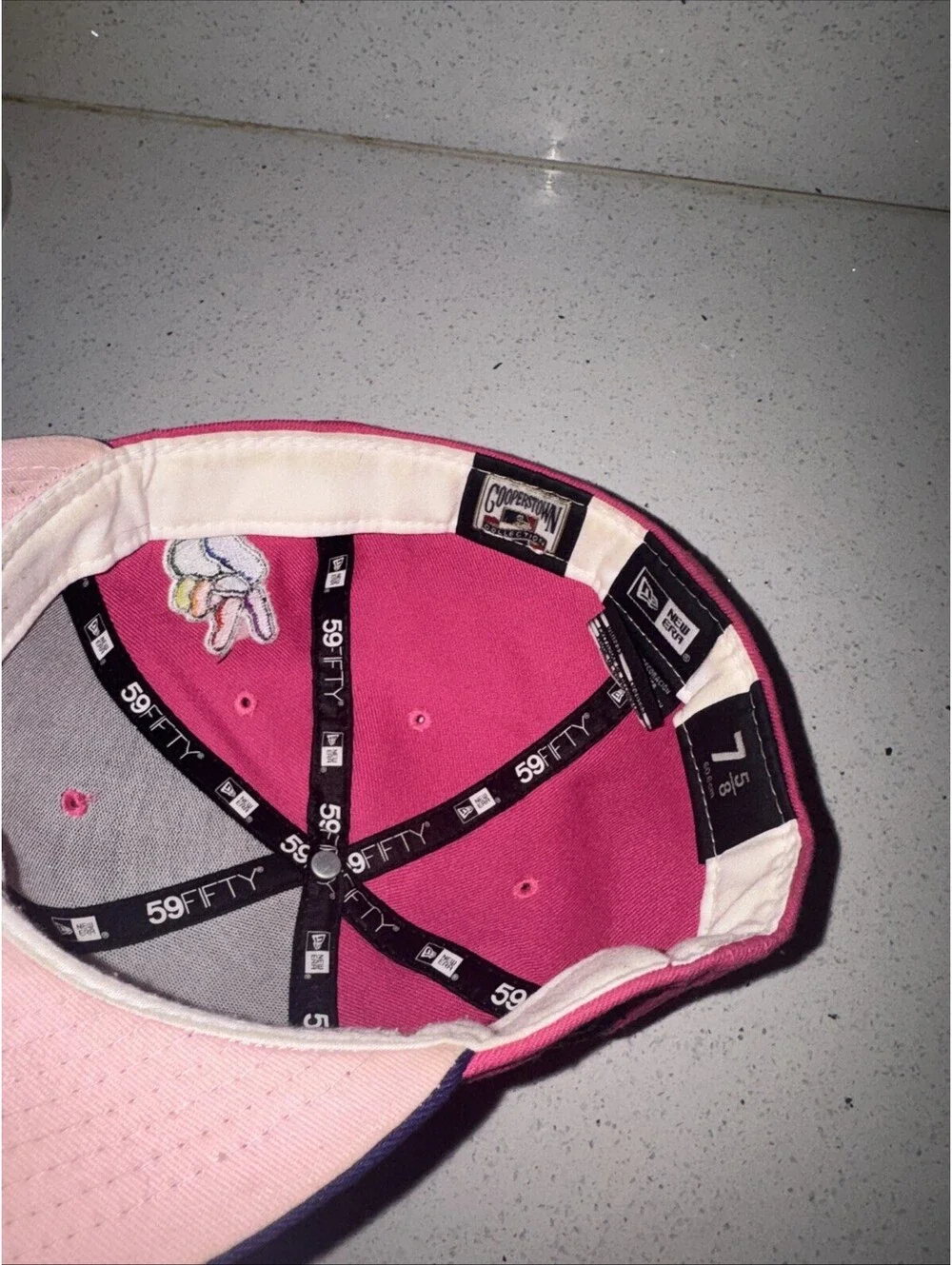 New Era 59FIFTY Seattle Mariners Hat Club Jae Tips Forever Fitted Hat Pink 7 5/8